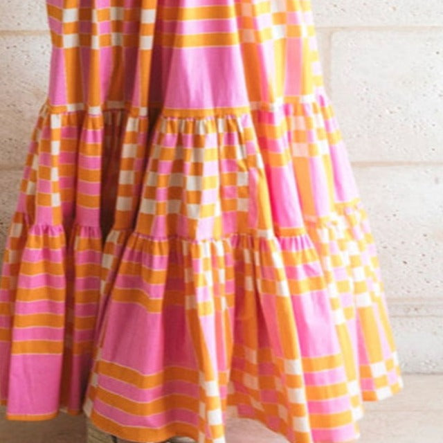 Multi Color Shoulder Dress