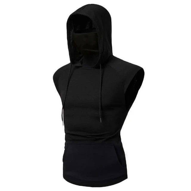 Thin Long Sleeve Hoodie with Mask