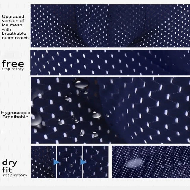 Men Ice Silk Mesh Boxers