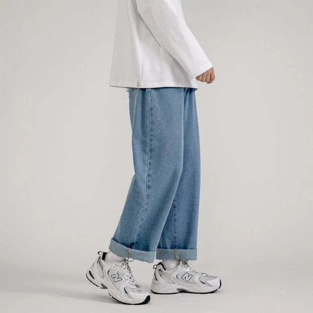 Classic Denim Wide Leg Jeans