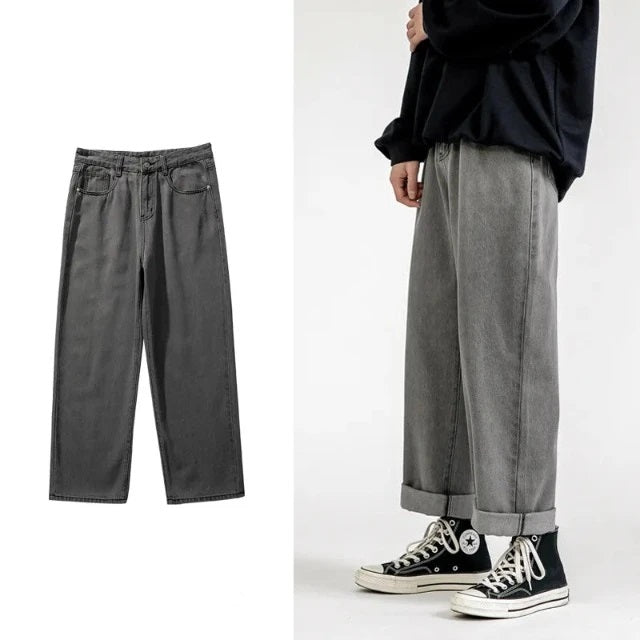 Classic Denim Wide Leg Jeans