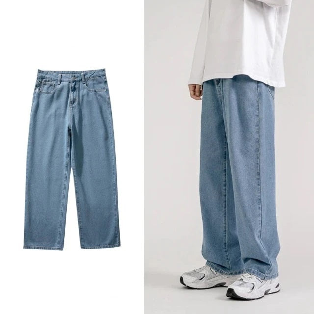 Classic Denim Wide Leg Jeans