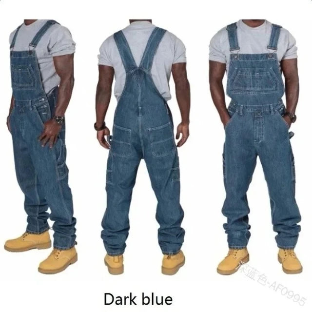 Men's Denim Jean Overalls