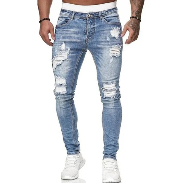 Men's Fashion Skinny Vintage Casual Slim Fit Jeans