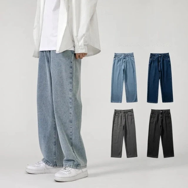 Classic Denim Wide Leg Jeans