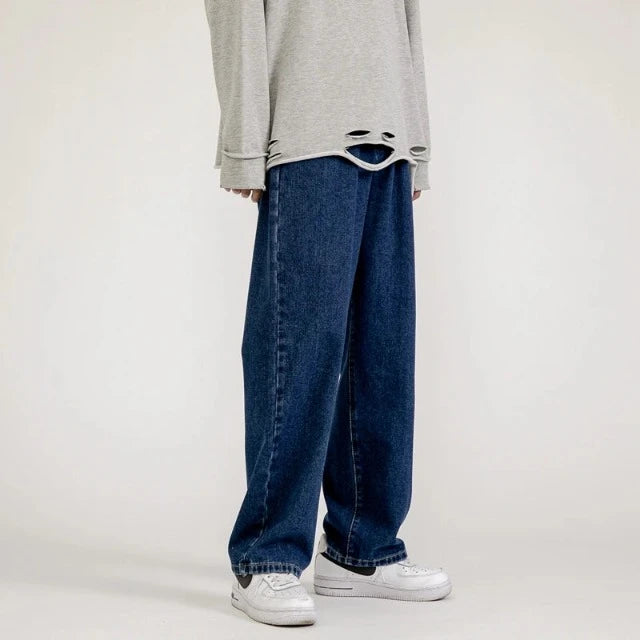 Classic Denim Wide Leg Jeans