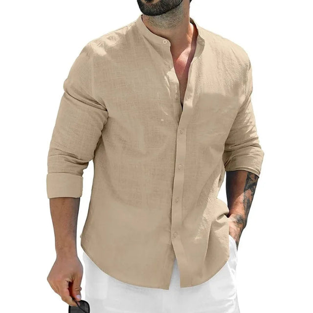 Solid Color Button Down Shirt
