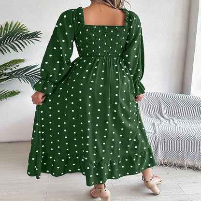 Elegant Polka Dot Dress