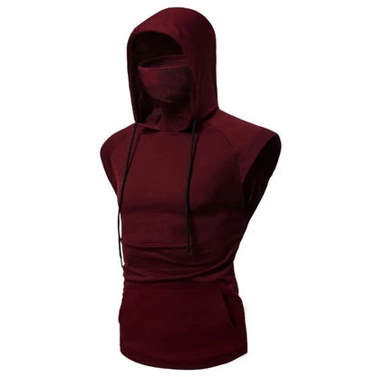 Thin Long Sleeve Hoodie with Mask