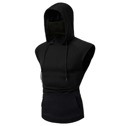 Thin Long Sleeve Hoodie with Mask