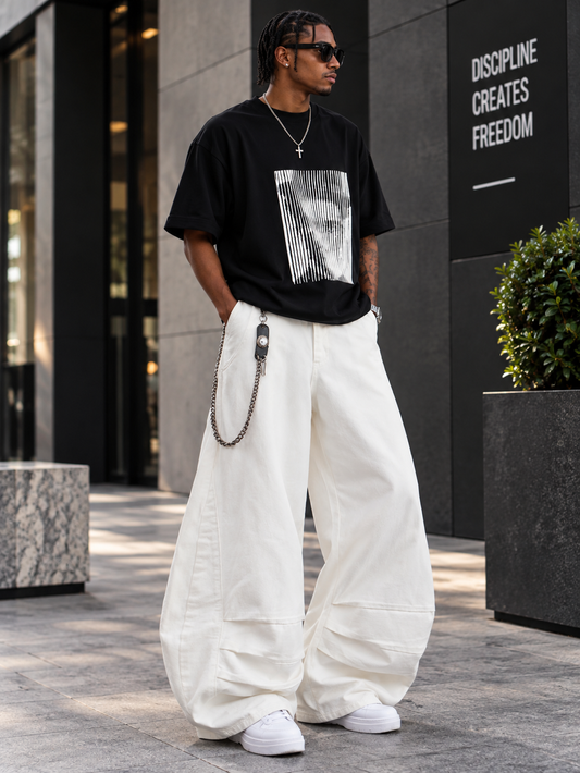 Baggy Loose Leg Cargo Pants