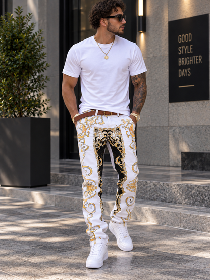 Casual Printed Skinny Denim Jeans