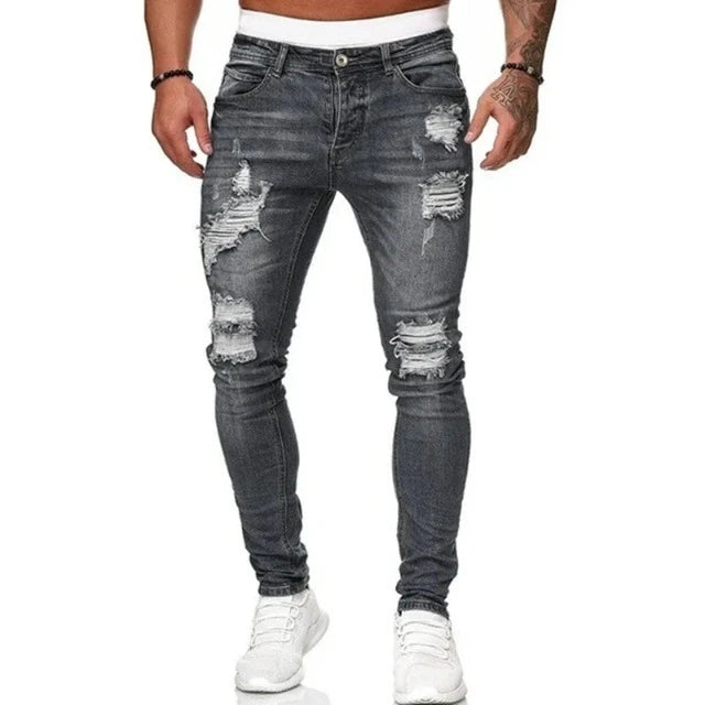 Men's Fashion Skinny Vintage Casual Slim Fit Jeans