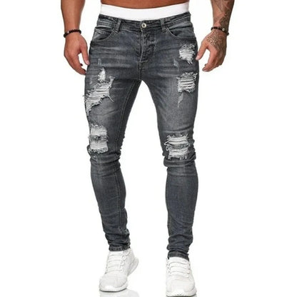 Men's Fashion Skinny Vintage Casual Slim Fit Jeans