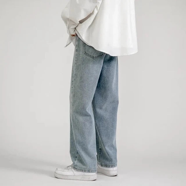 Classic Denim Wide Leg Jeans
