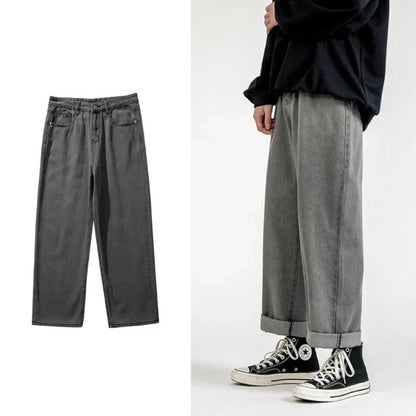 Classic Denim Wide Leg Jeans